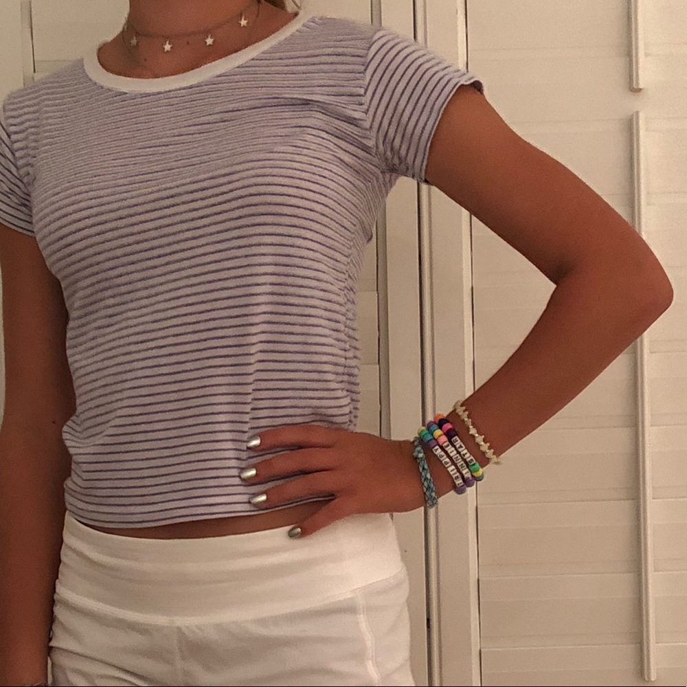 Brandy Melville striped tee one size fits all
